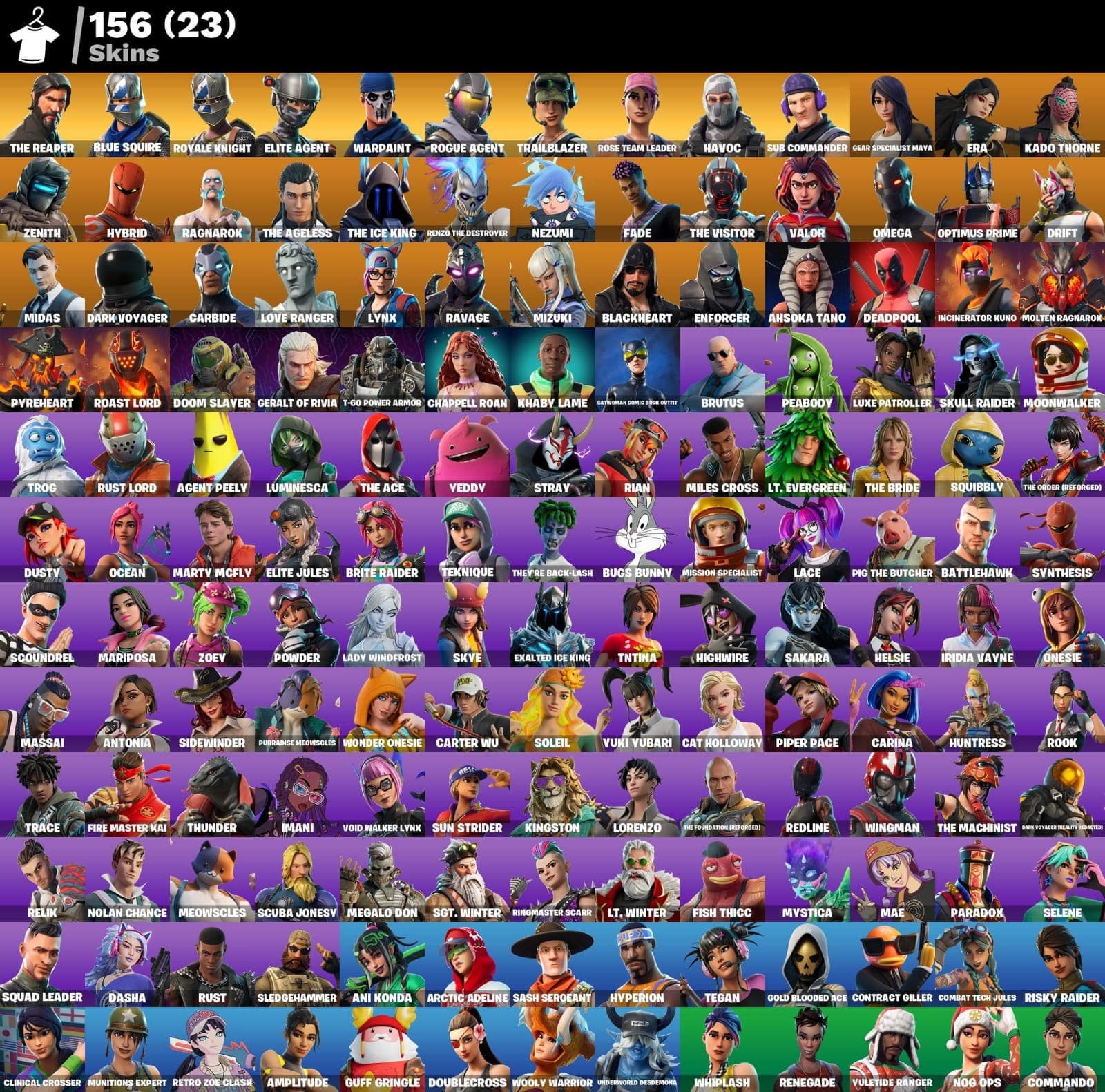 The Reaper | Elite Agent | 156 Skins | Season 2 | Level 2802 | Full Email - Image 1