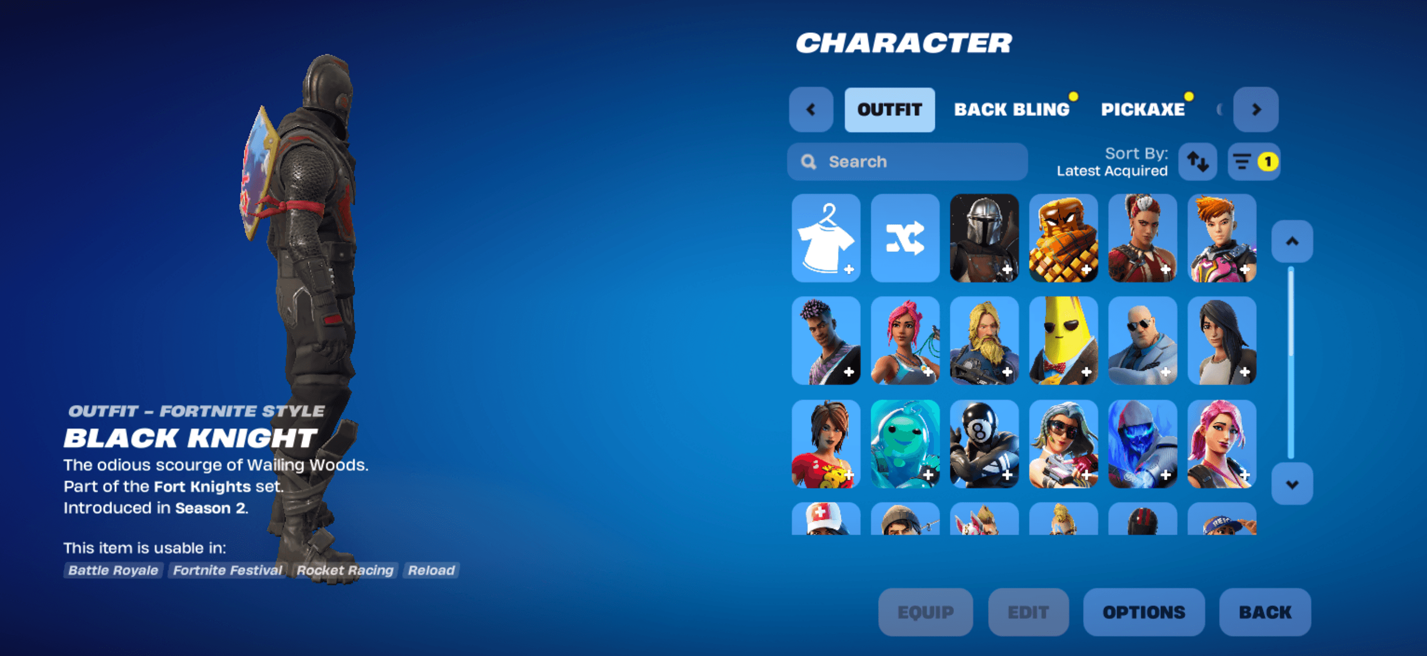 Black Knight | The Reaper | 43 Skins | Level 1 - Image 1