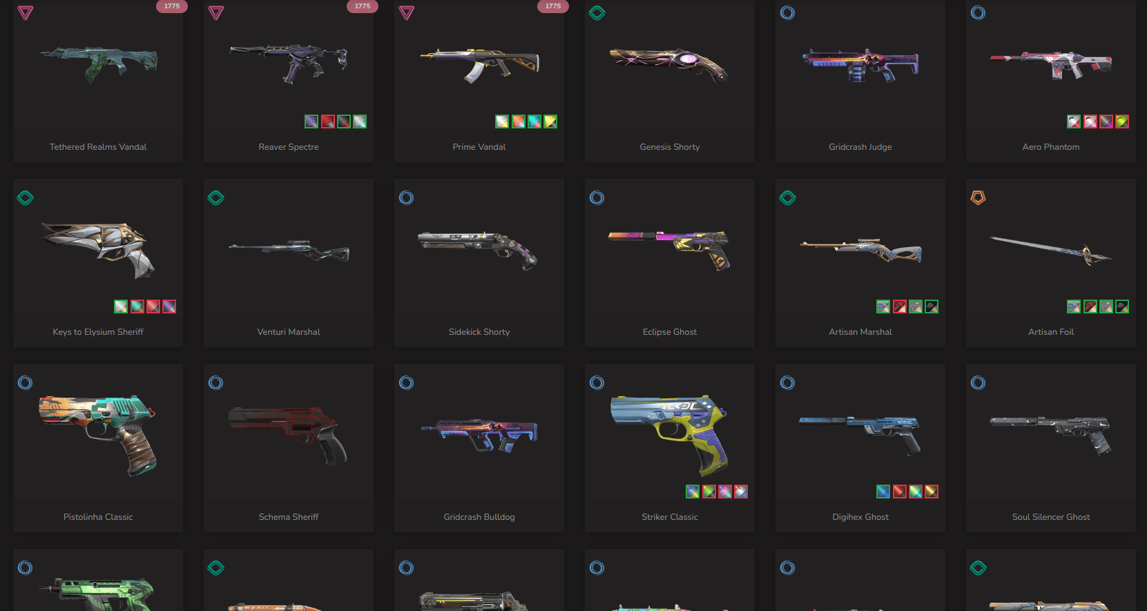 PC | Ascendant Peak | Reaver Karambit | Champions 2022 Phantom | 106 Skins - Image 2