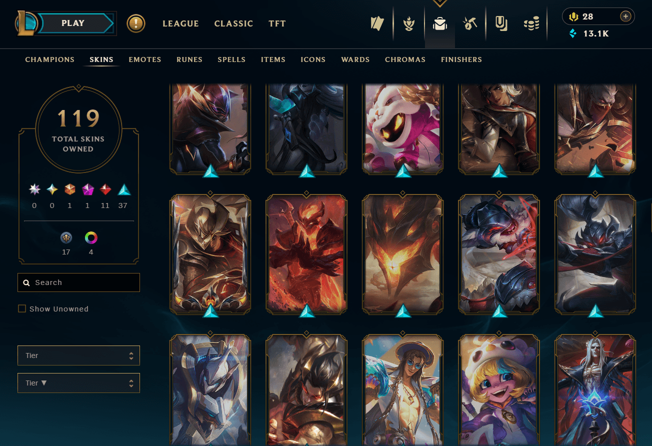 Gold Peak | 153 Champions | 84 Skins | 11 Legendary Skins | Full Email - Image 2
