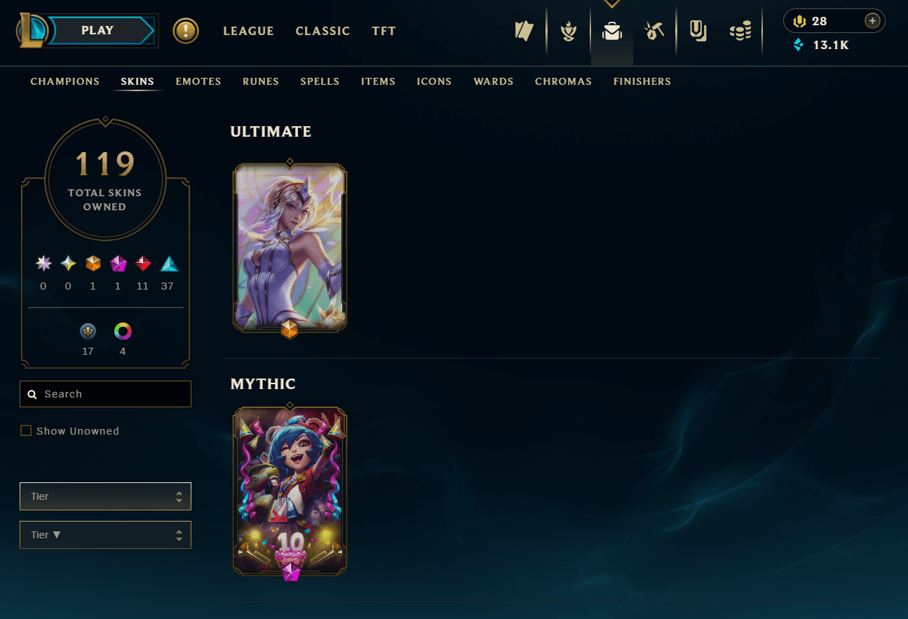 Gold Peak | 153 Champions | 84 Skins | 11 Legendary Skins | Full Email - Image 1