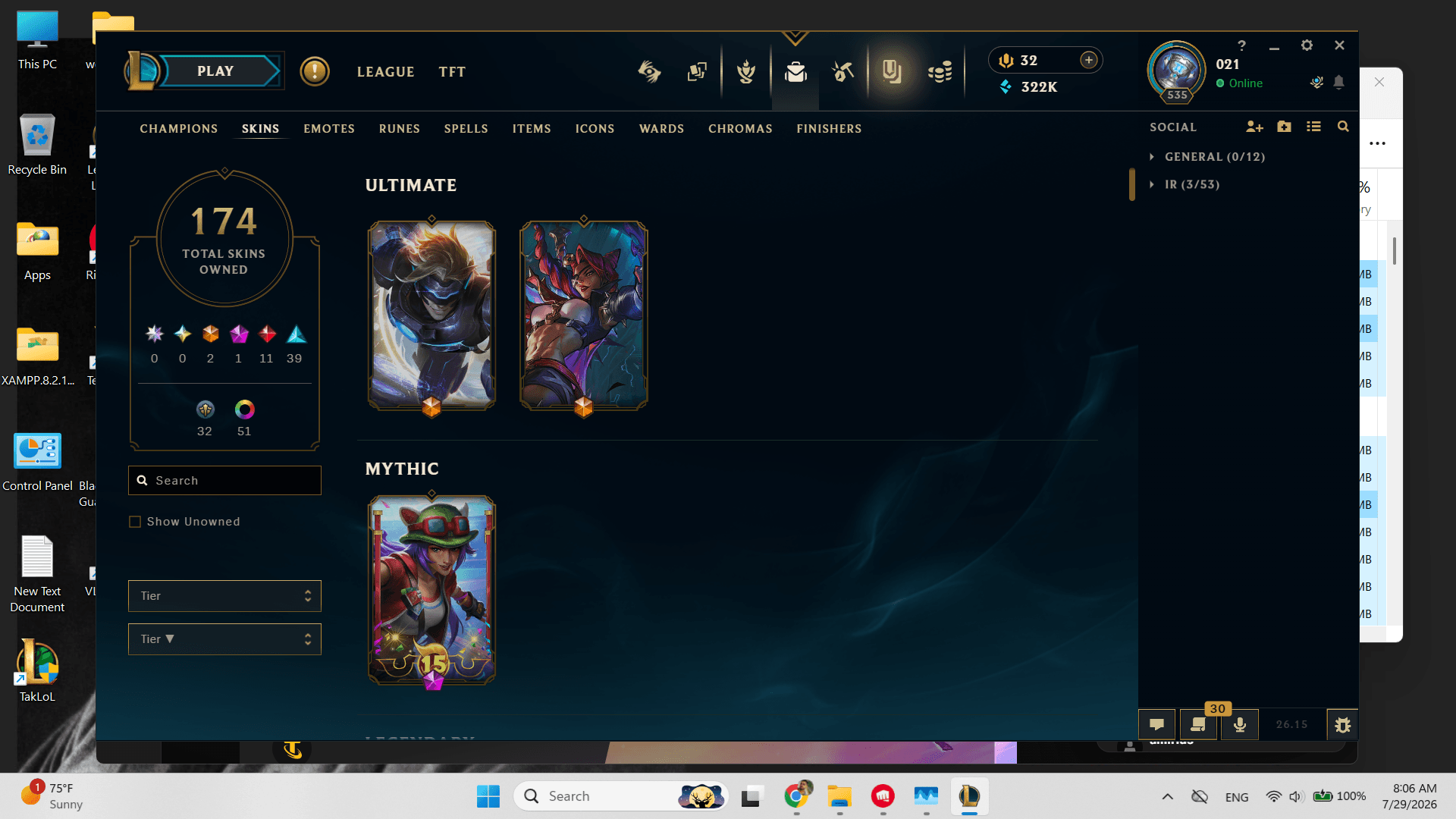200 Champions | 147 Skins | 11 Legendary Skins - Image 2
