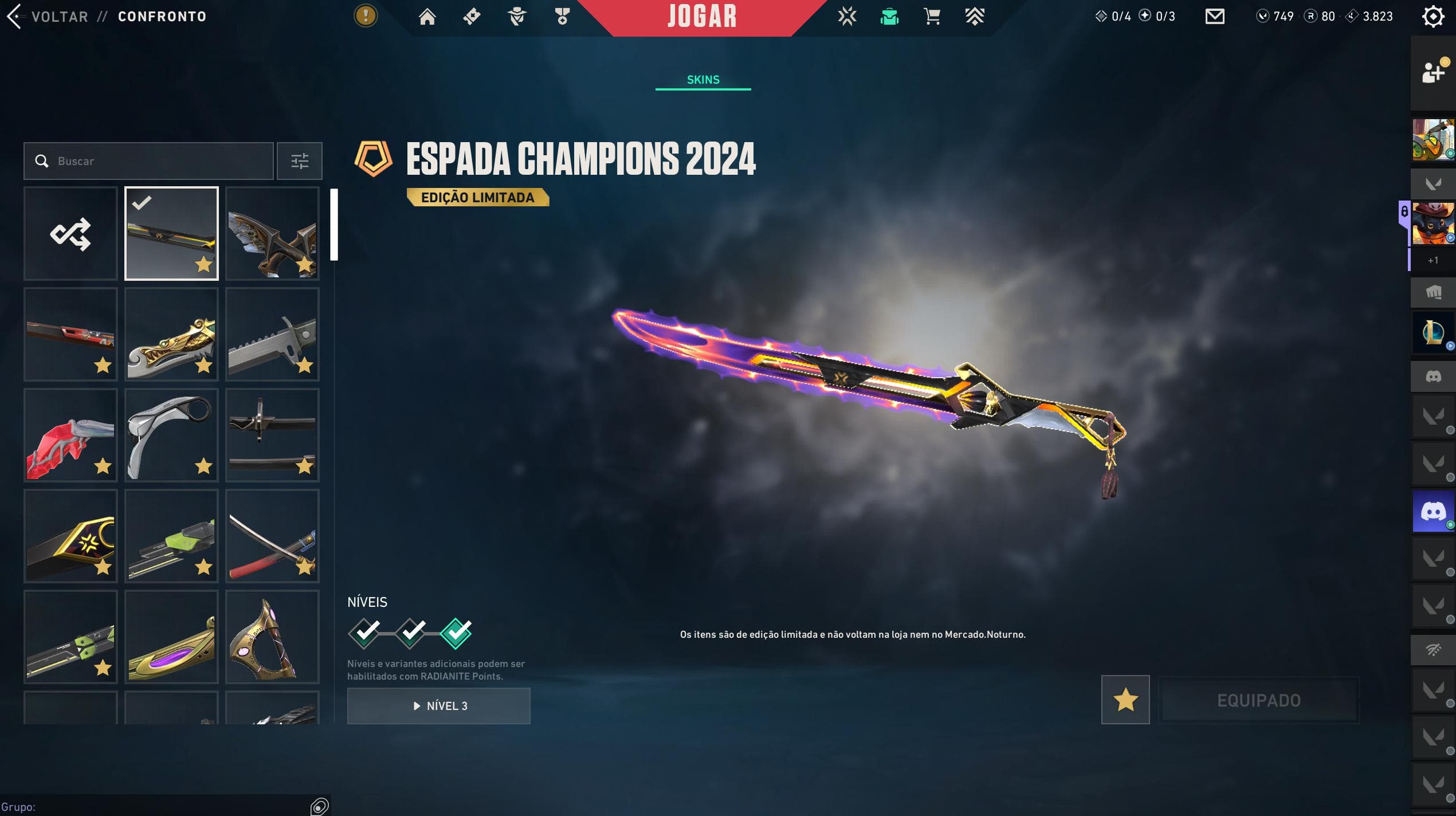 PC | Platinum Peak | Champions 2023 Kunai + Vandal | 80 Skins | Full Email - Image 2