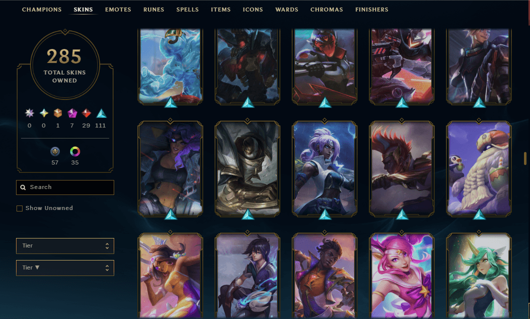 Platinum Peak | 170 Champions | 7 Legendary Skins | Full Email - Image 1