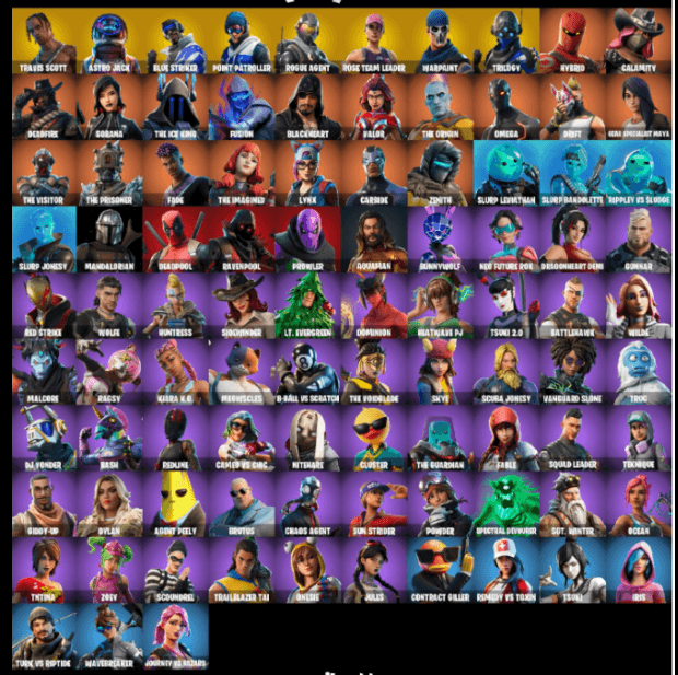Clix | 93 Skins | Season 4 | Level 1056 | Full Email - Image 1