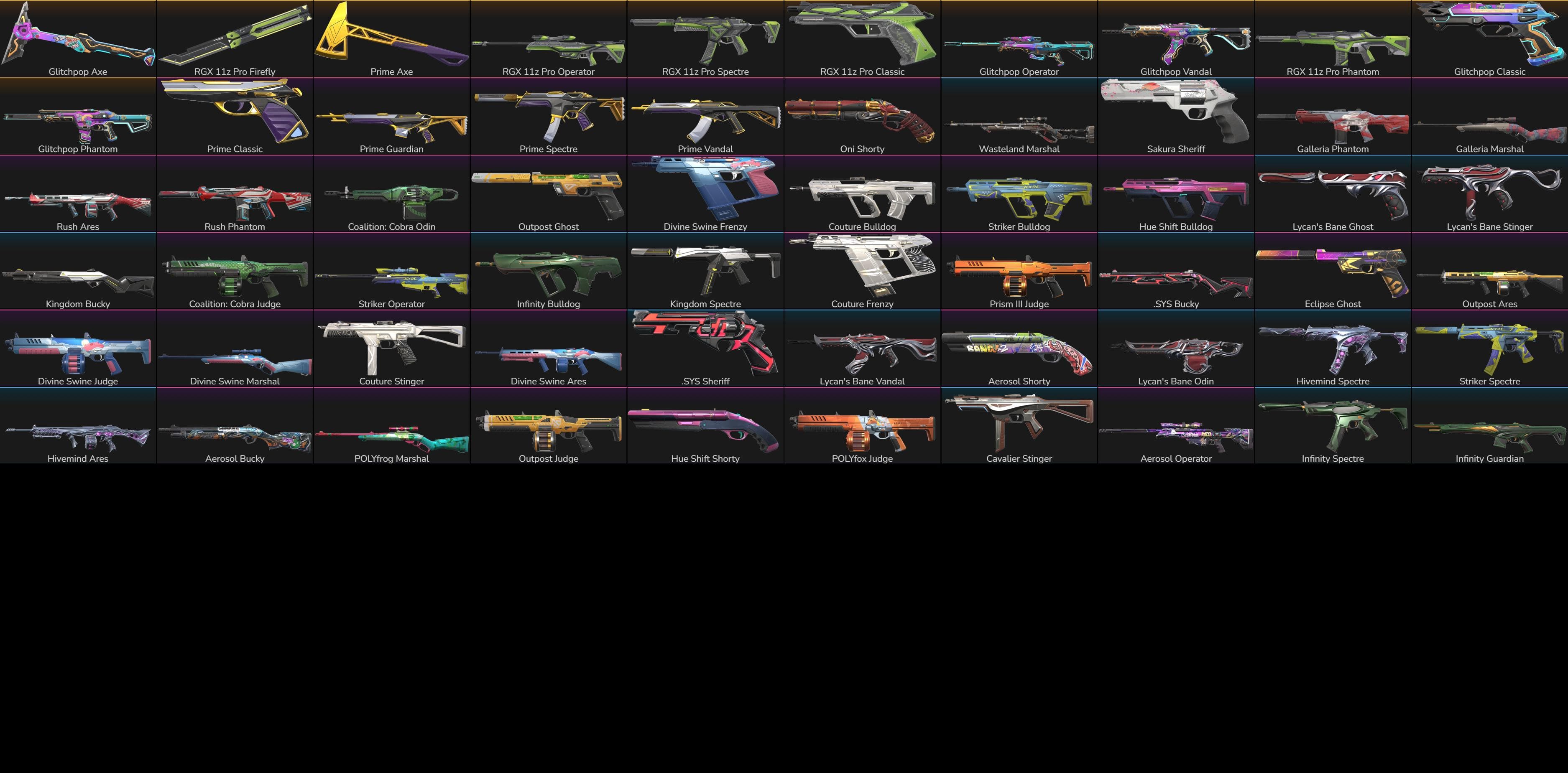 PC | Gold Peak | Glitchpop Axe + Classic | 57 Skins | Full Email - Image 1