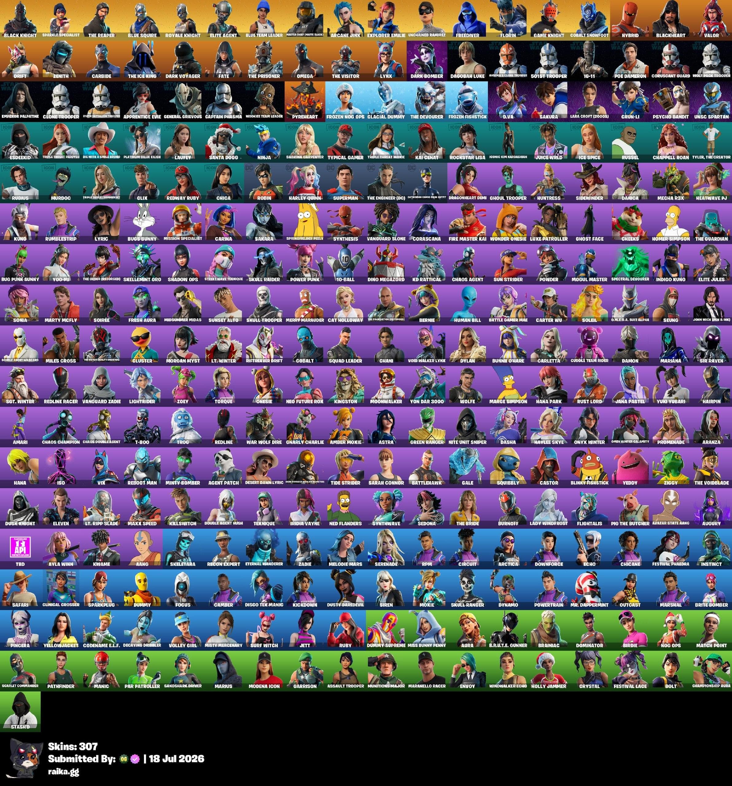 Black Knight | Reaper | 34 Skins | Level 51