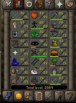 2089 Total | 123 Combat | Quest Cape | Infernal Cape - Image 2