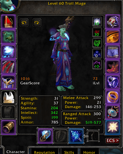 Troll Female Mage 1016 GS | 100% Mount | MC ONY BWL ATTUNED | Scepter of Celebras, Blood Scythe Ready | ACTIVE SUBS!