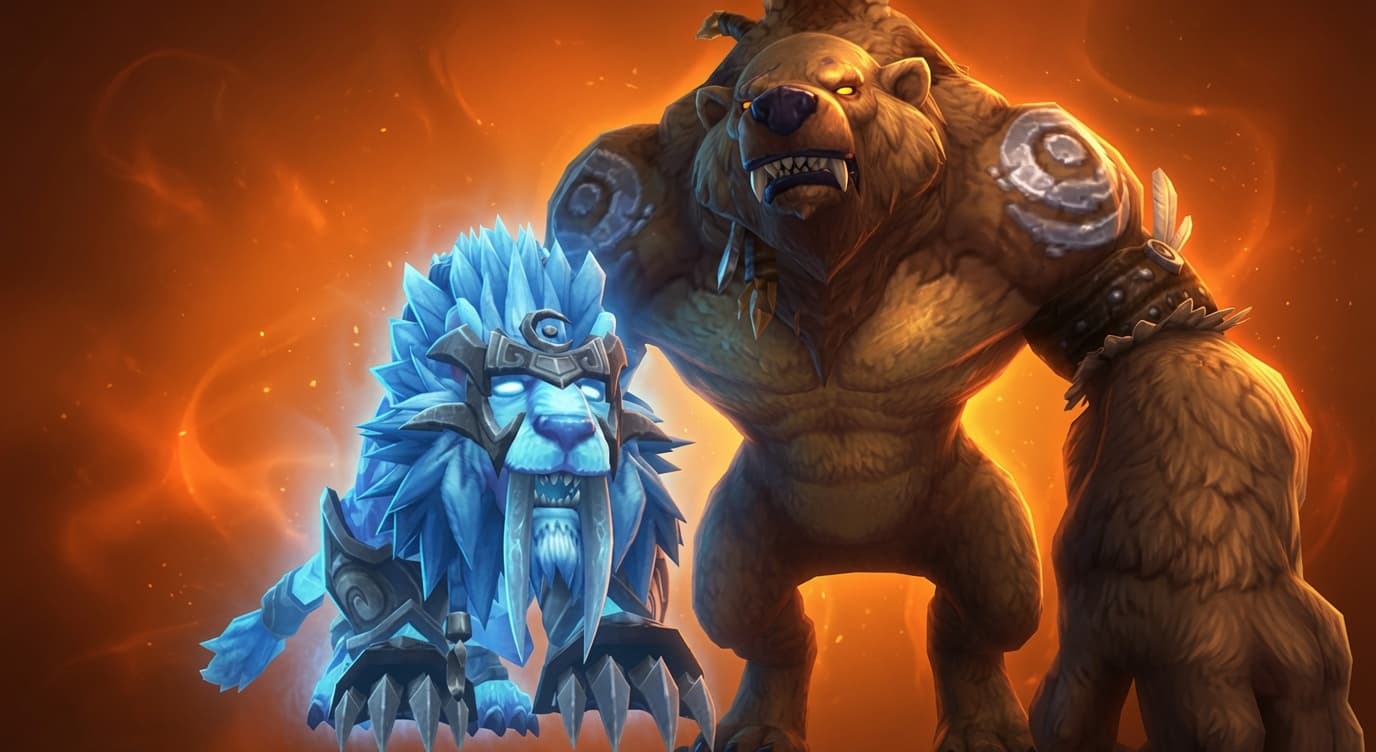 Legacy PvE Vanity | Black Proto + Zulian Tiger | Guardian & Feral Mage Towers | Earner Characters Included | Anniversary Sets | Multi Level 90s | Earner Characters Included
