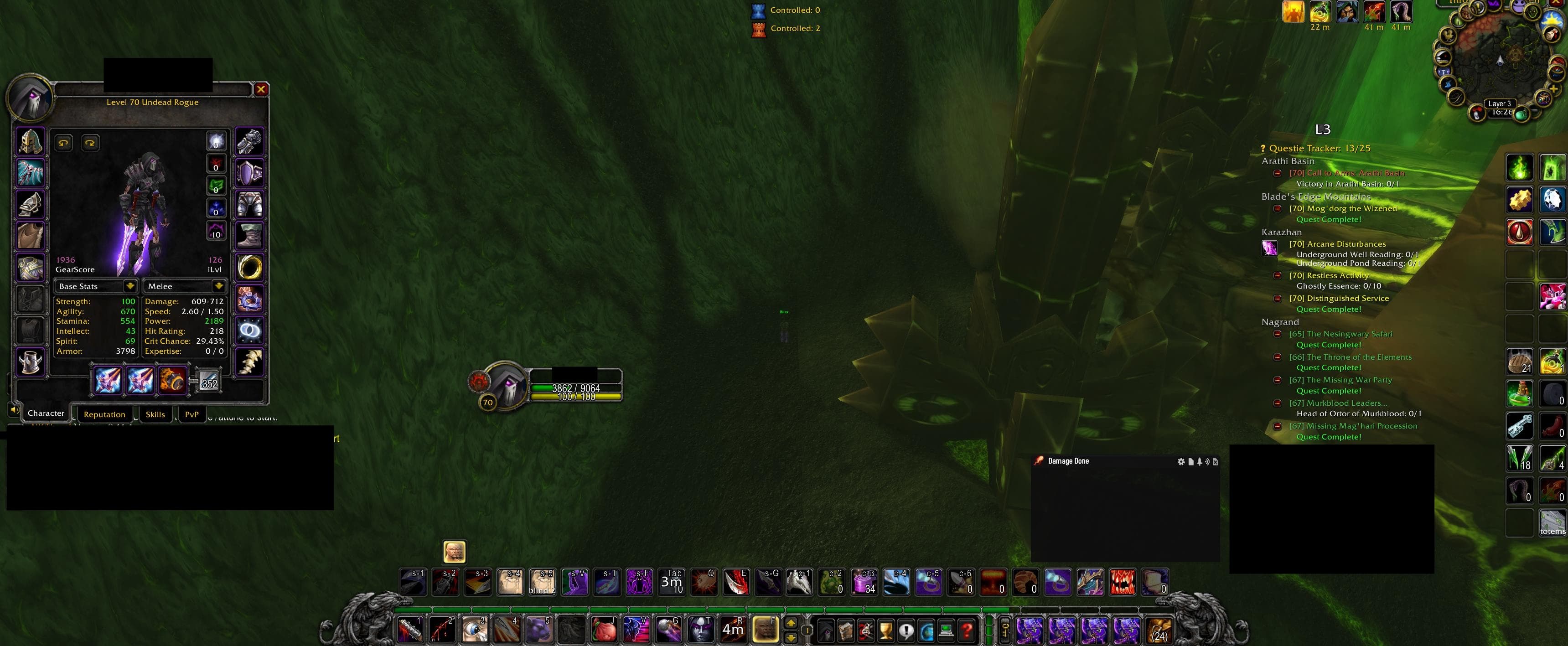 Multi Level 70 | 1950 Gearscore | Rare BoE | Rare Recipes | Tabart of the Protector Belt of Blasting - Image 1