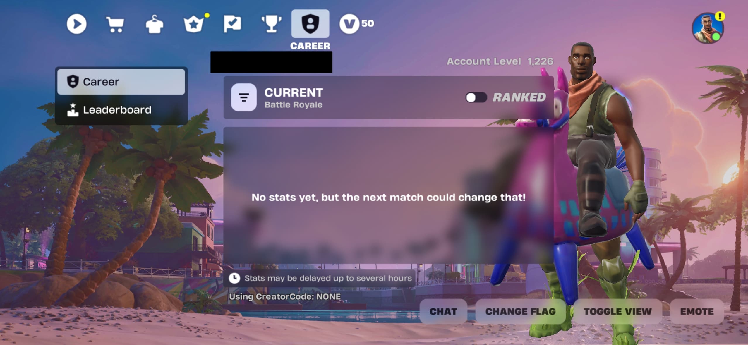Giddy-up | Agent Peely | 99 Skins | Season 5 | Level 1226 | Full Email