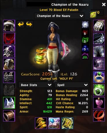 70 Pally & Priest | 1910 Gearscore | 3750 Gold | Tank + Healer Gear