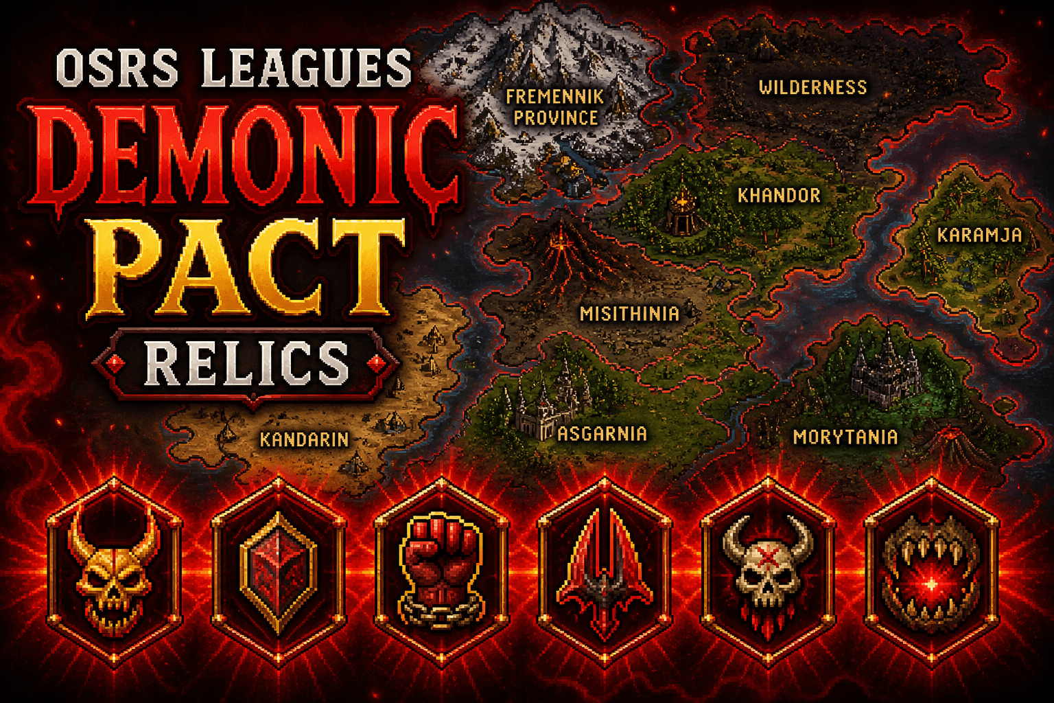 OSRS Leagues VI Demonic Pacts: Complete Guide to Start Relics, Regions & Rewards