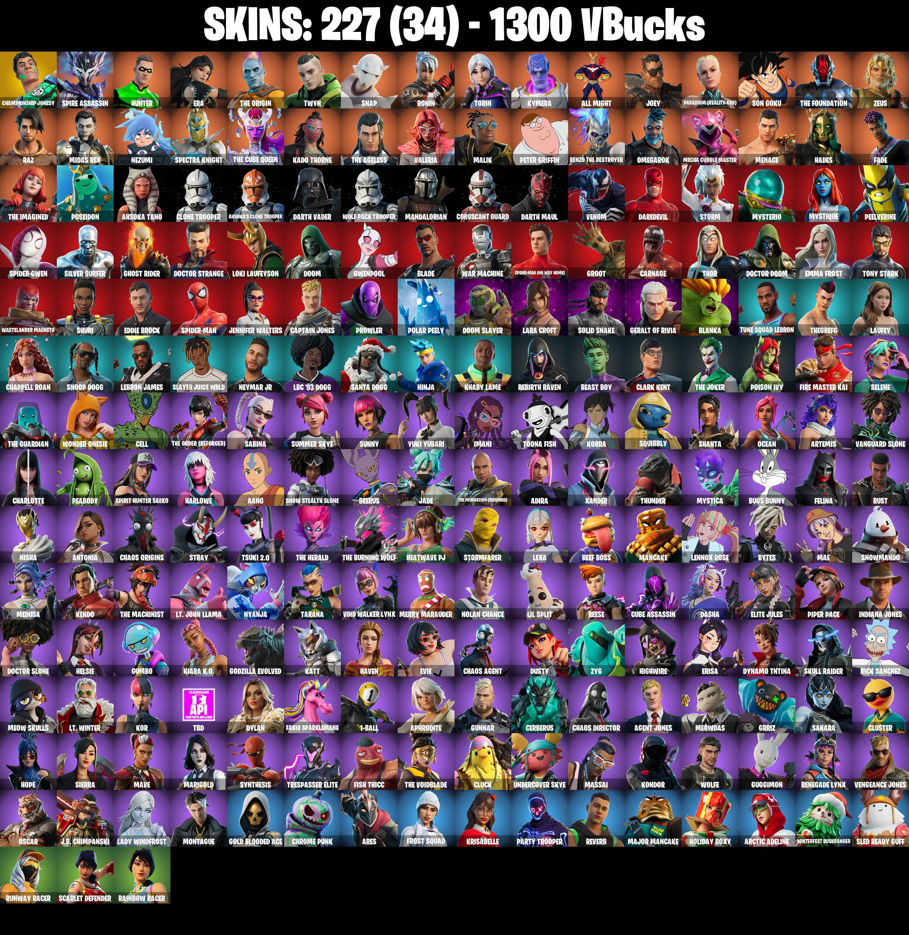 Championship Jonesy | Spire Assassin | 160 Skins | Chapter 6 Season 1 | Level 3350 | Full Email
