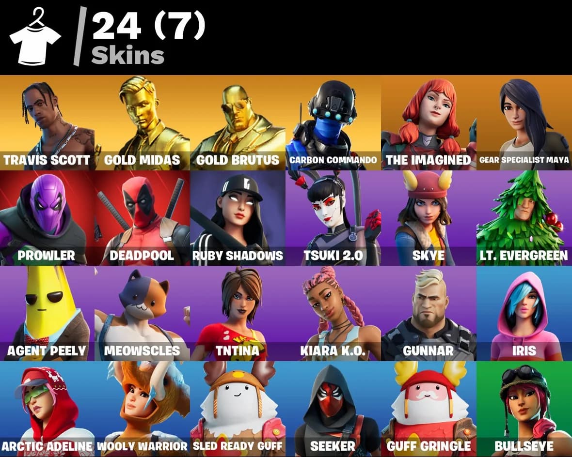 OG Travis Scott | Astroworld Cyclone | Rage Emote | 24 Skins | Level 1000 | Full Email