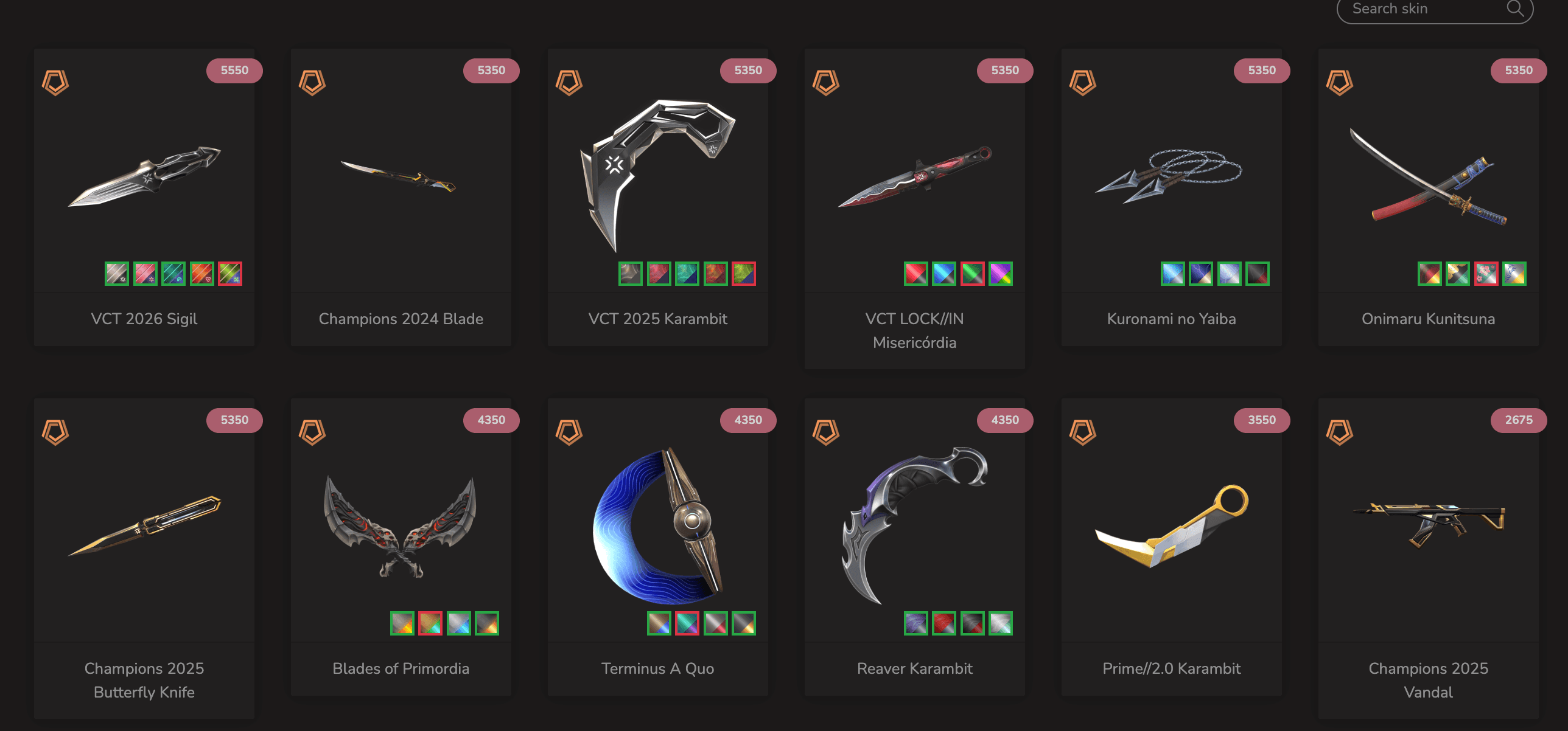 PC | Platinum Peak | Champions 2024 Blade | Champions 2023 Vandal | 29 Skins