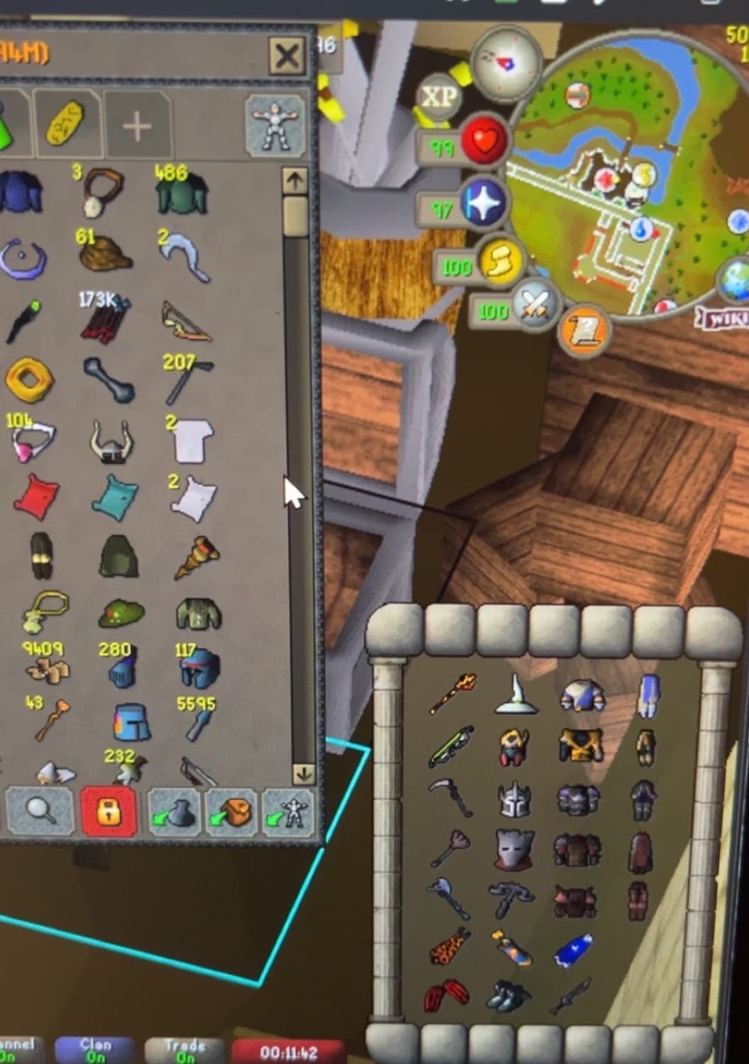 Ironman | 2349 Total | 126 Combat | Infernal Cape
