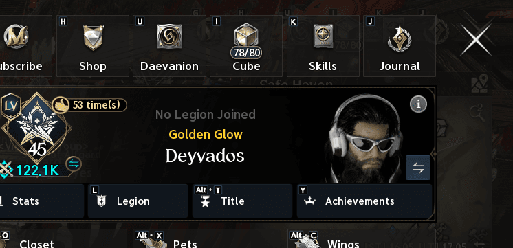 Level 45 Assassin | Asmodian | Beritra