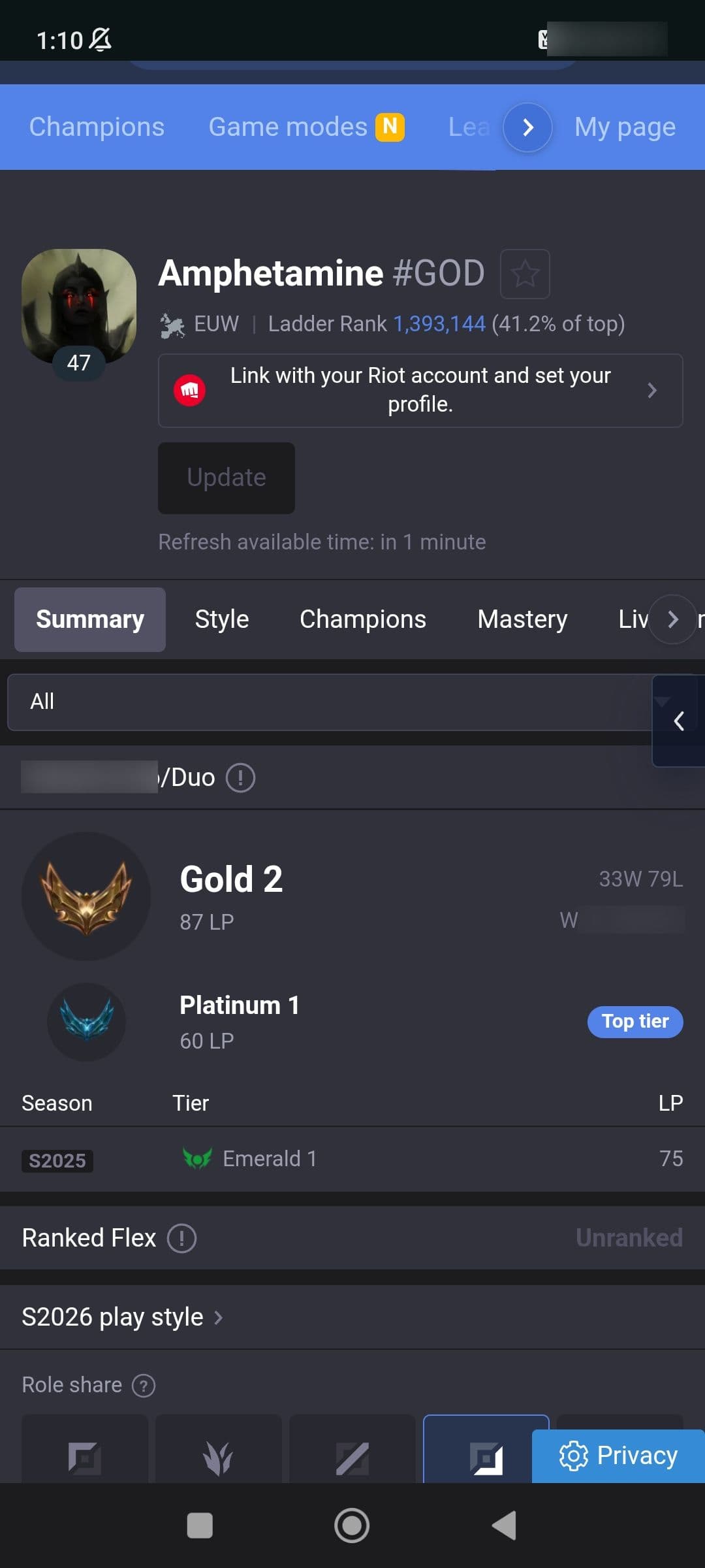 Emerald Peak | 79 Champions | 2 Skins | Full Email