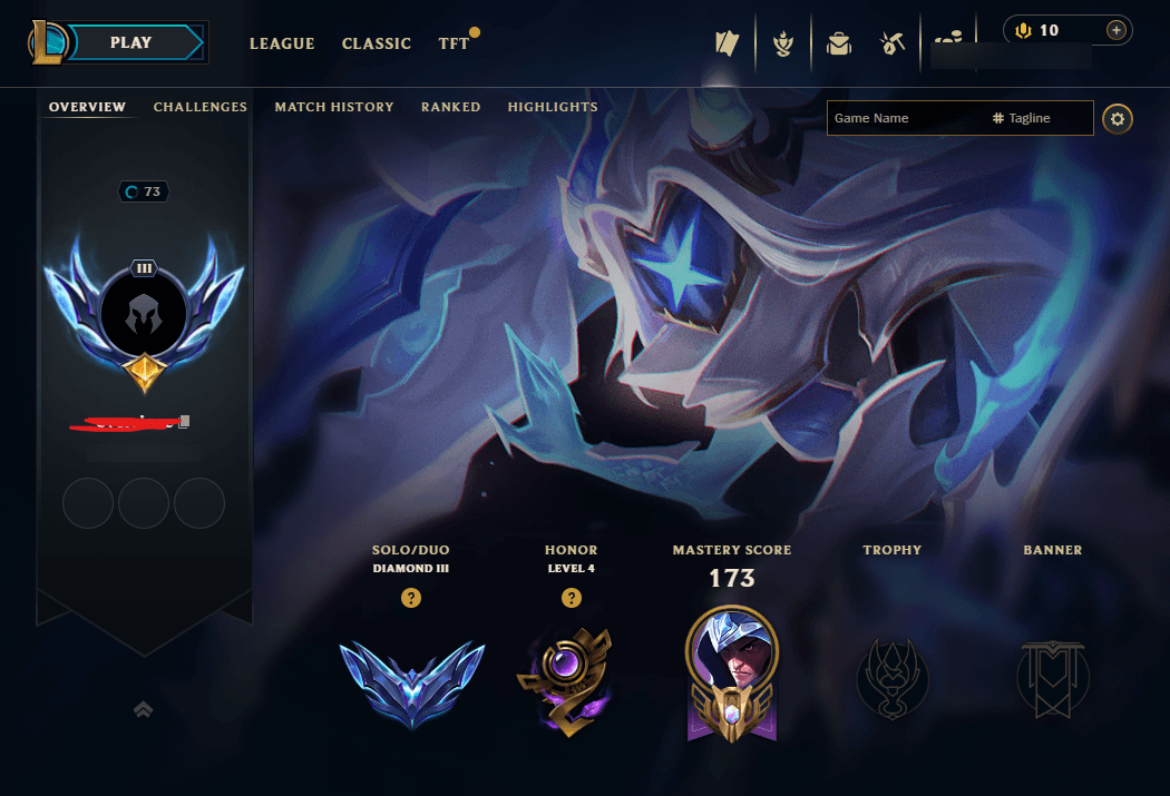 Diamond III | 108 Champions | 10 Skins