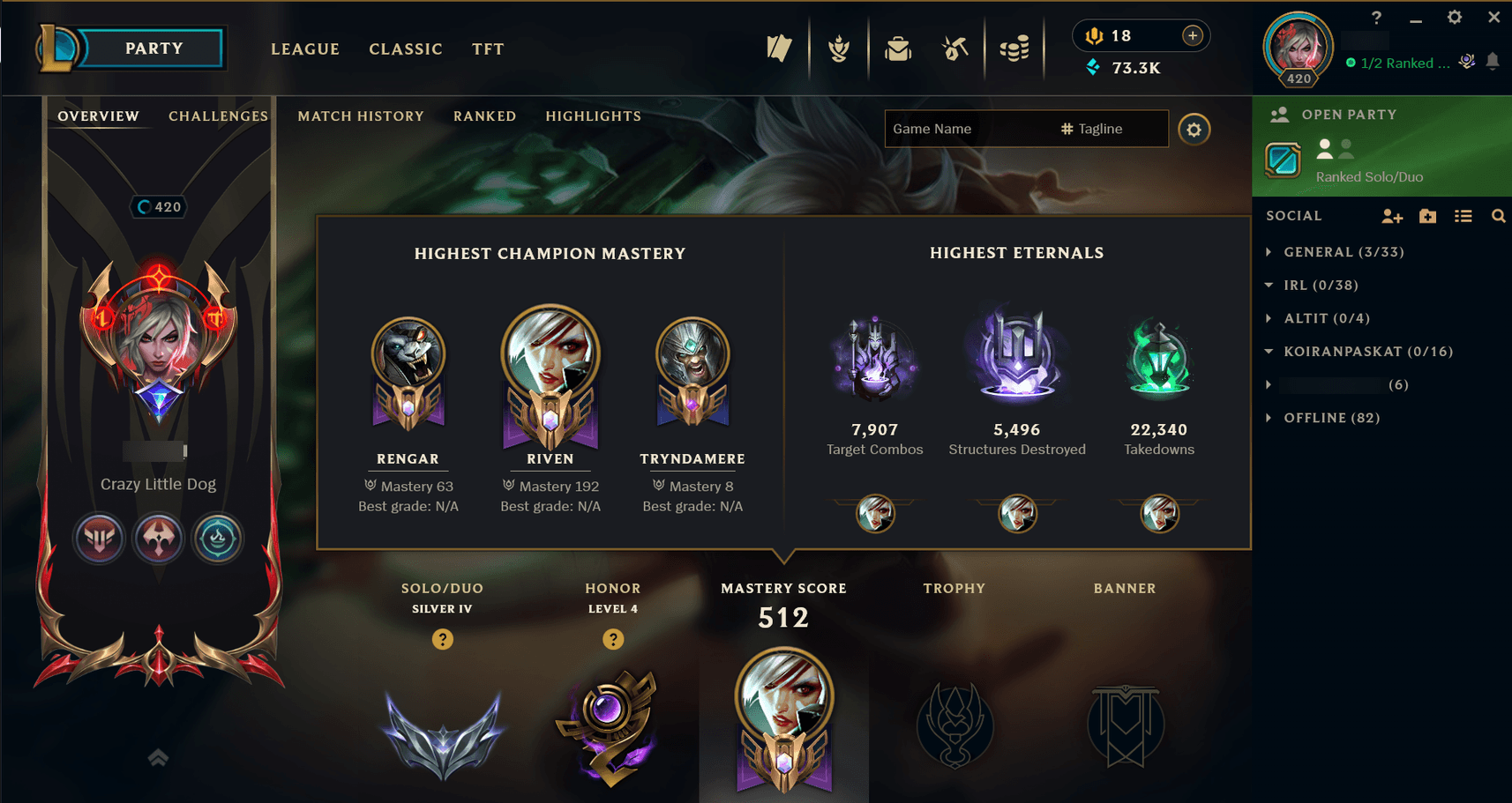 Gold Peak | Medieval Twitch | Spirit Guard Udyr | 170 Champions | 176 Skins