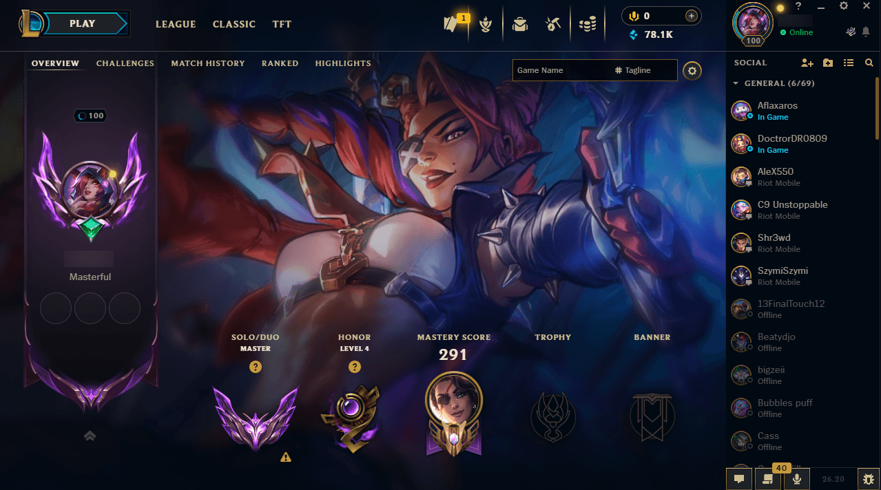 Master Peak | 100 Champions | 60 Skins | Full Email
