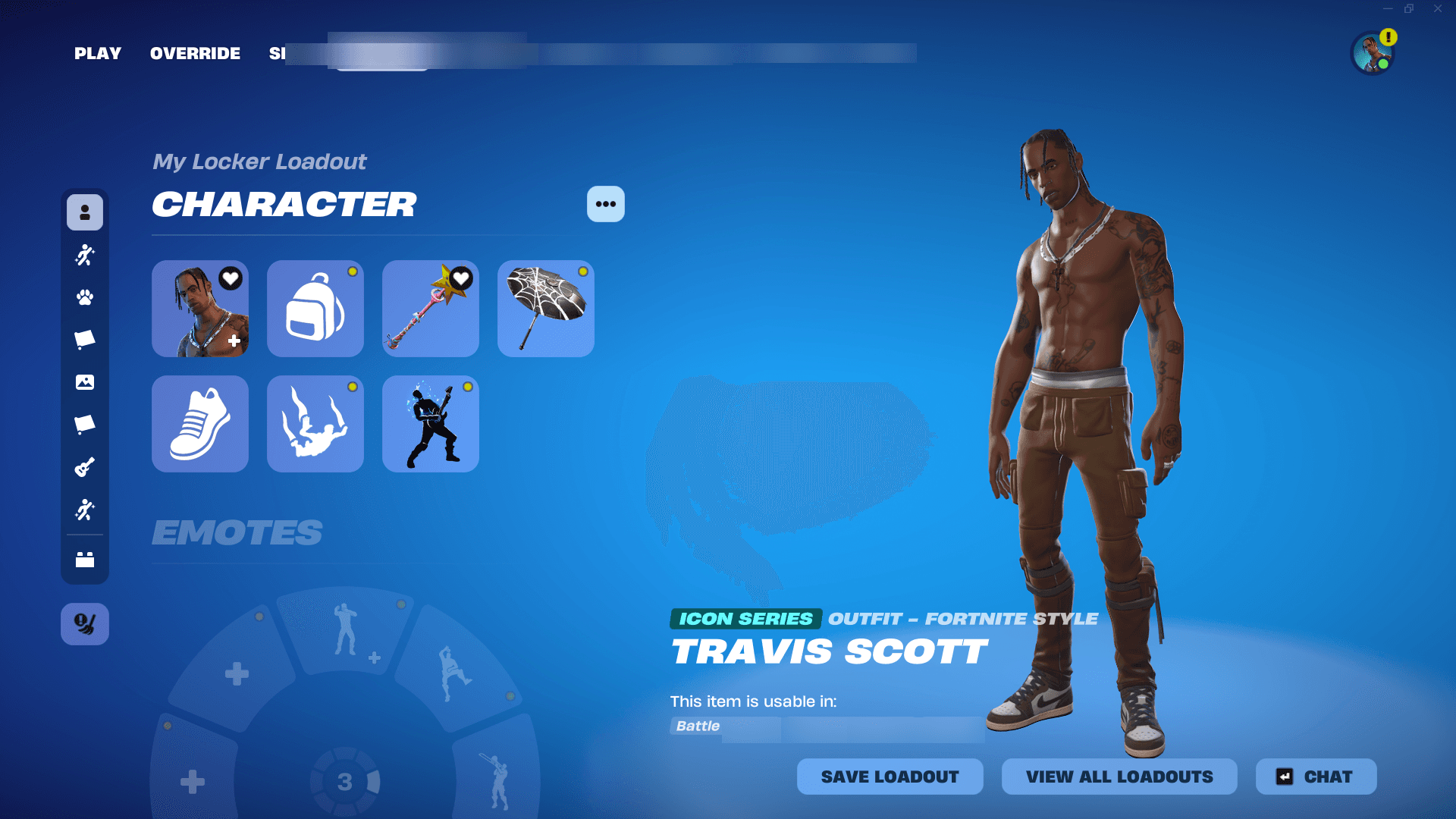 Travis Scott | Nog Ops | 136 Skins | Level 1632 | Full Email