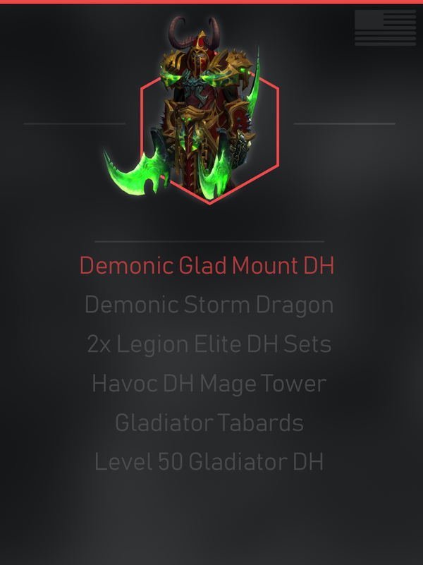 Gladiator Demon Hunter | Demonic Storm Dragon