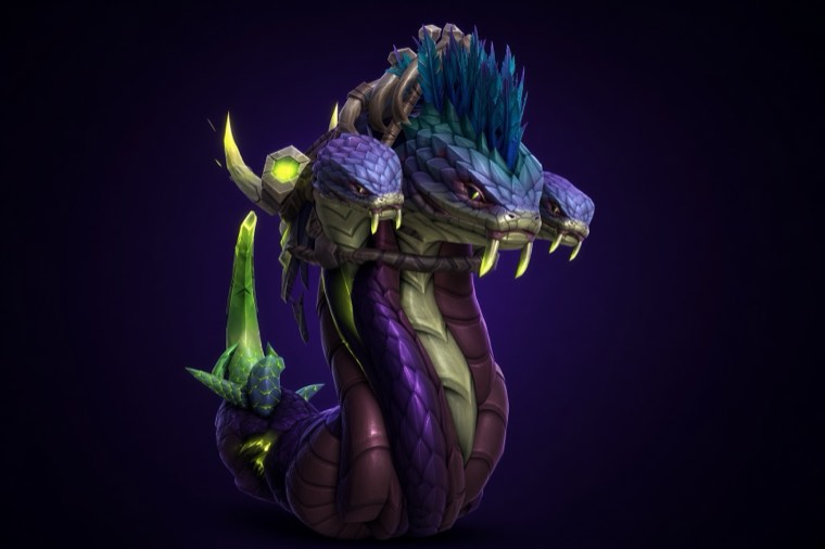 Indigo Coiled Horror, a WoW Midnight Season 2 mount from Renown