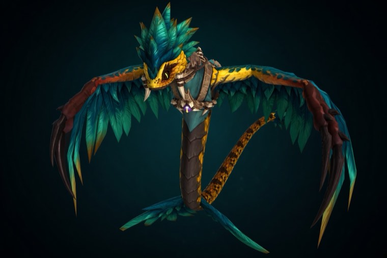 Topaz Skyfang, a WoW Midnight Season 2 mount from Coiled Isle