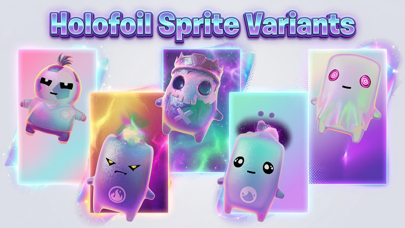 Fortnite Holofoil Sprite Variants: the iridescent Holofoil Water, Fire, Ghost, King, and Striker Sprites released July 9, 2026