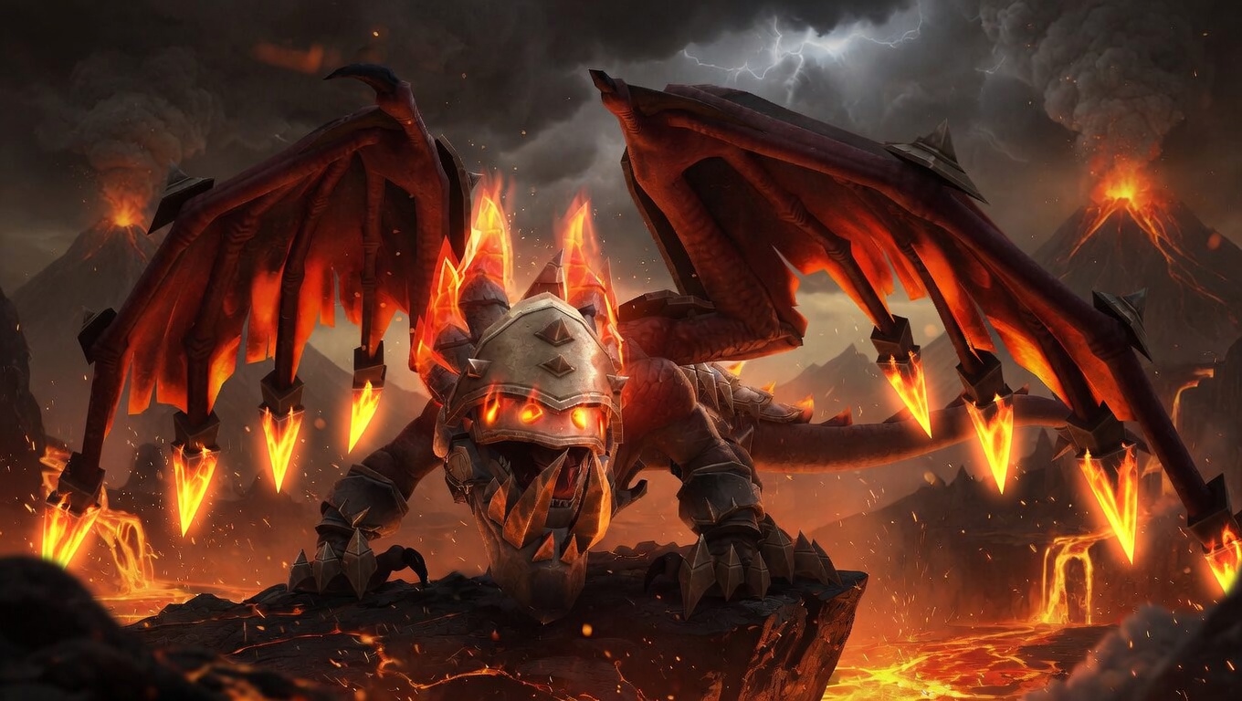 Fiery retired-tier drake