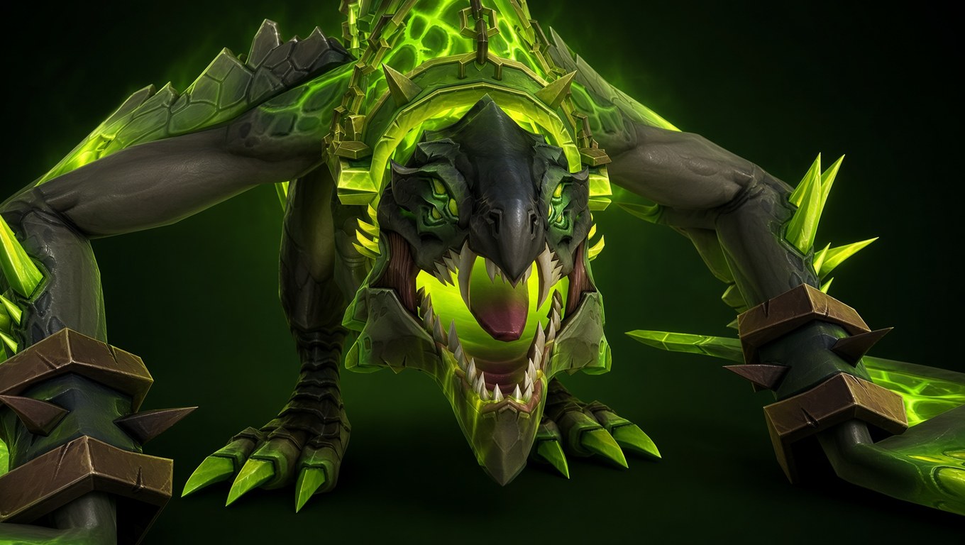 Venomous Gladiator's Goredrake Midnight Season 2 PvP mount
